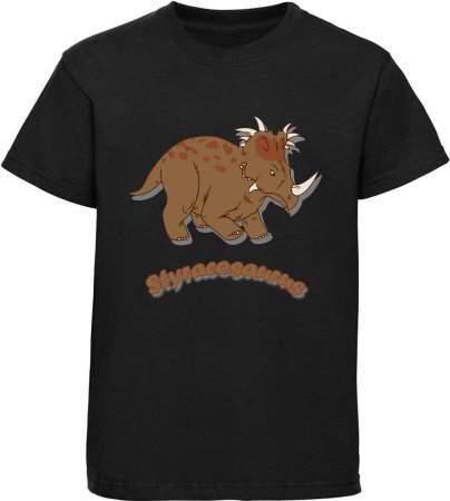 Children's printed t-shirt with Styracosaurus i71